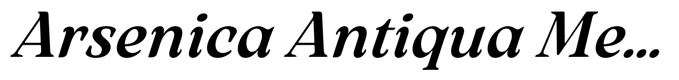 Arsenica Antiqua Medium Italic